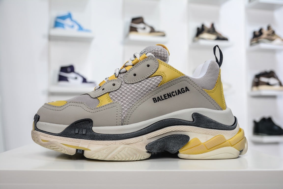 Balenciaga Triple S Sneaker Grey Yellow、mysite、Cacoeks
