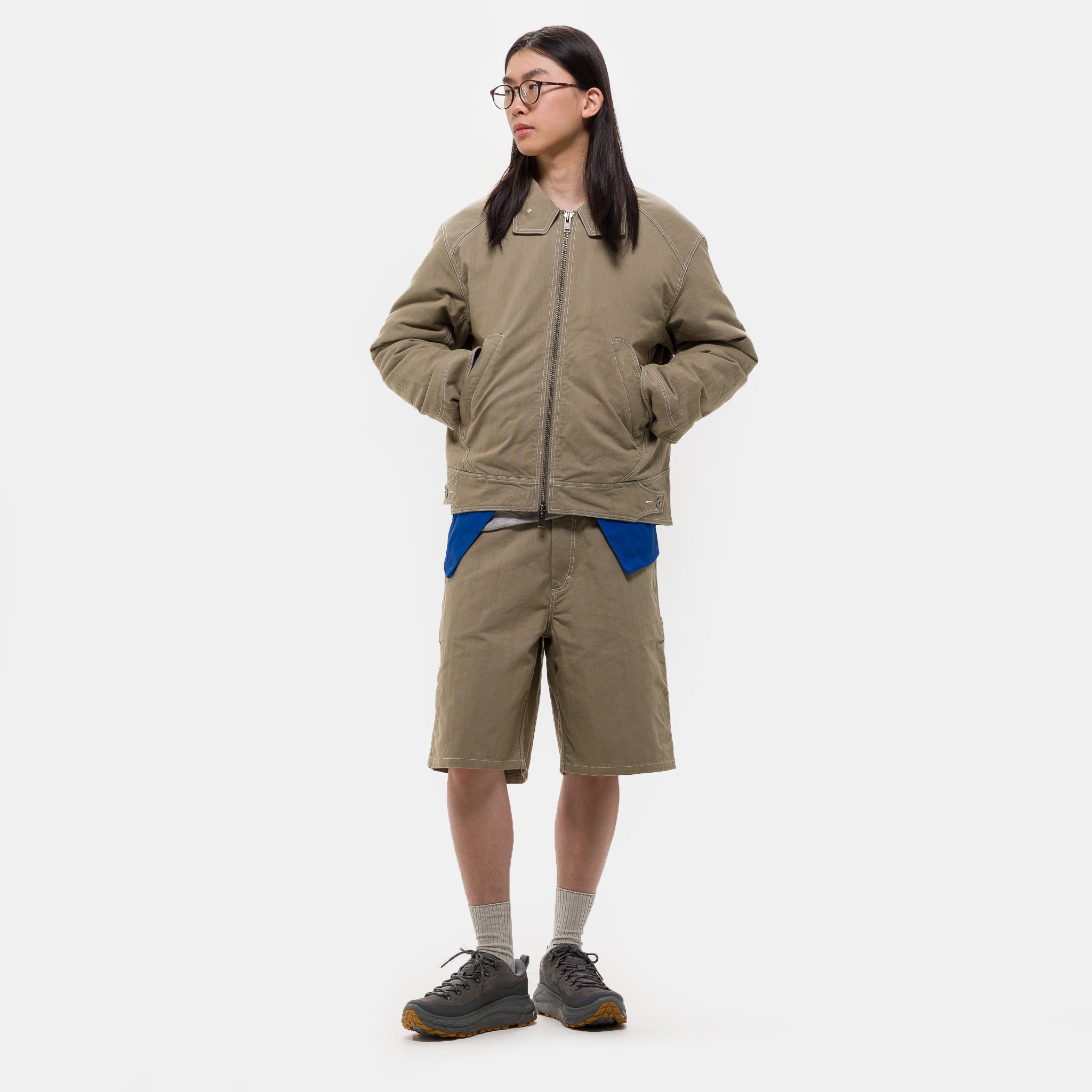 Welder Shorts in Travertine