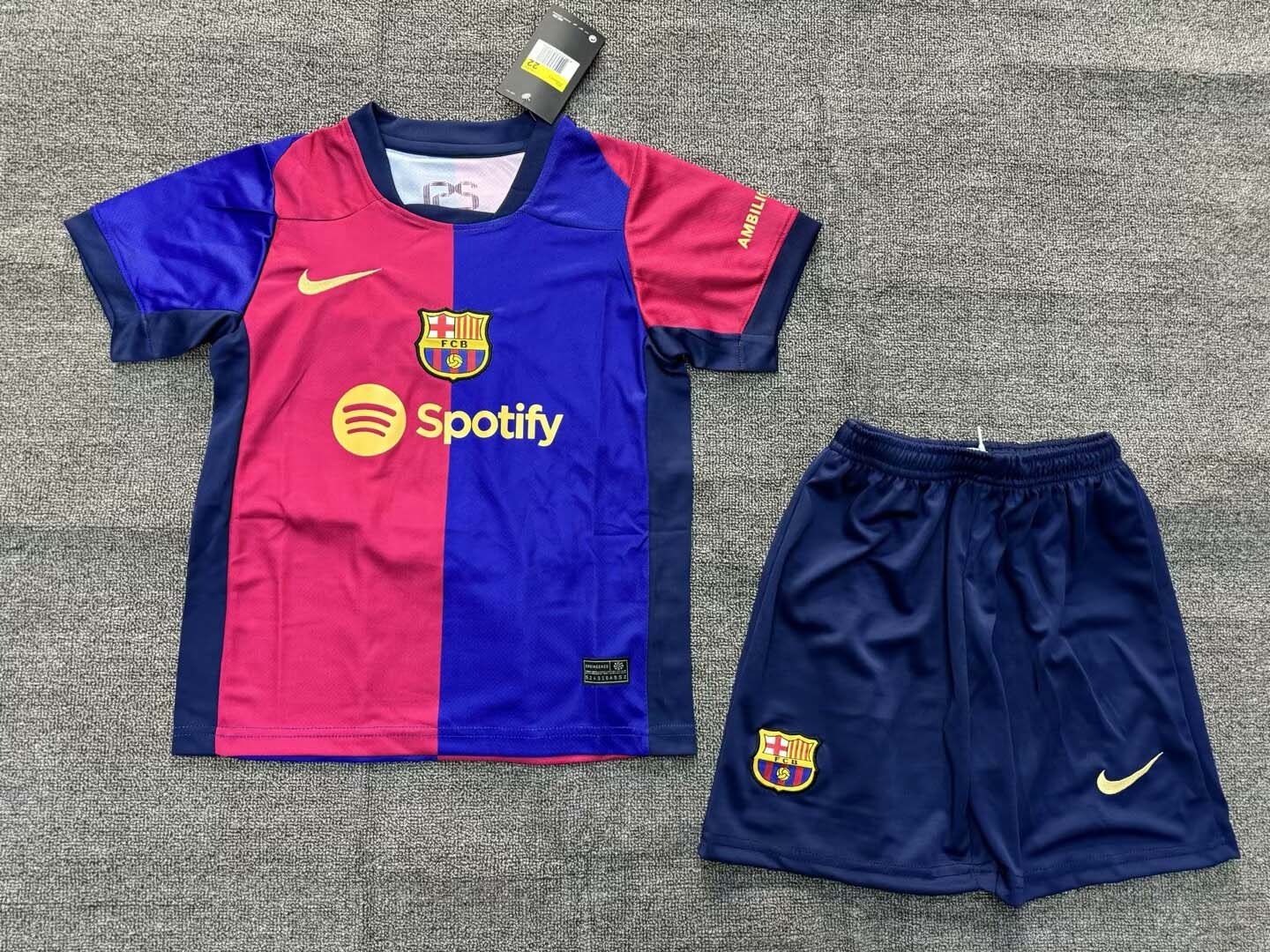 2024/2025 Barcelona Home Football Shirt Kids Size Suit-mysite Custom Football Kit- Nextkits