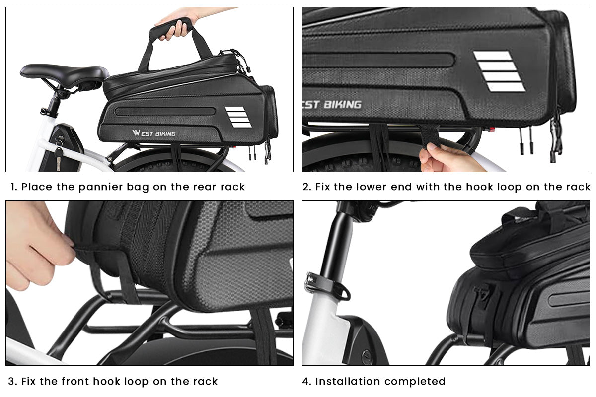 Ebike Battery Storage Waterproof Pannier Bag、mySite、bearsvspackers