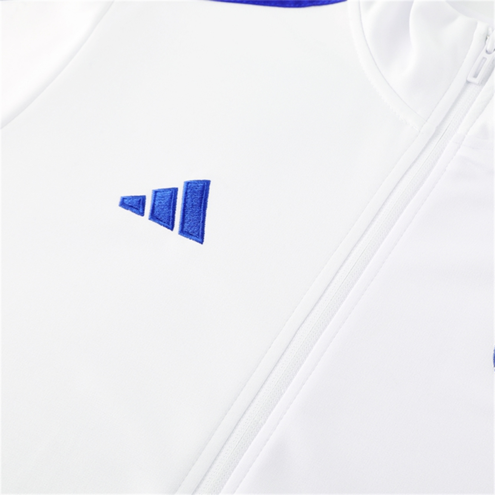 JerseysGala.com | Real Madrid 24-25 Jacket Training Tracksuit - Blue & White -Customize Name, Number and Patch | Worldwide Shipping