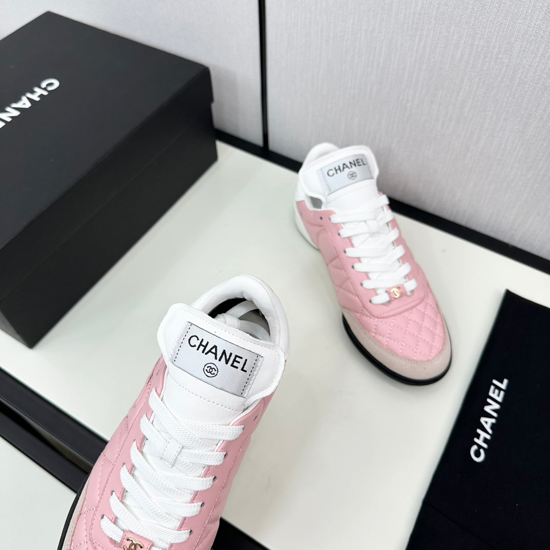 SPORTS SHOES IN LIGHT PINK CALFSKIN、mysite、Cacoeks