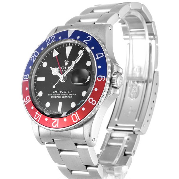 Replica Rolex GMT-Master 40mm Black Dial 16710 “Pepsi”-fasswatch