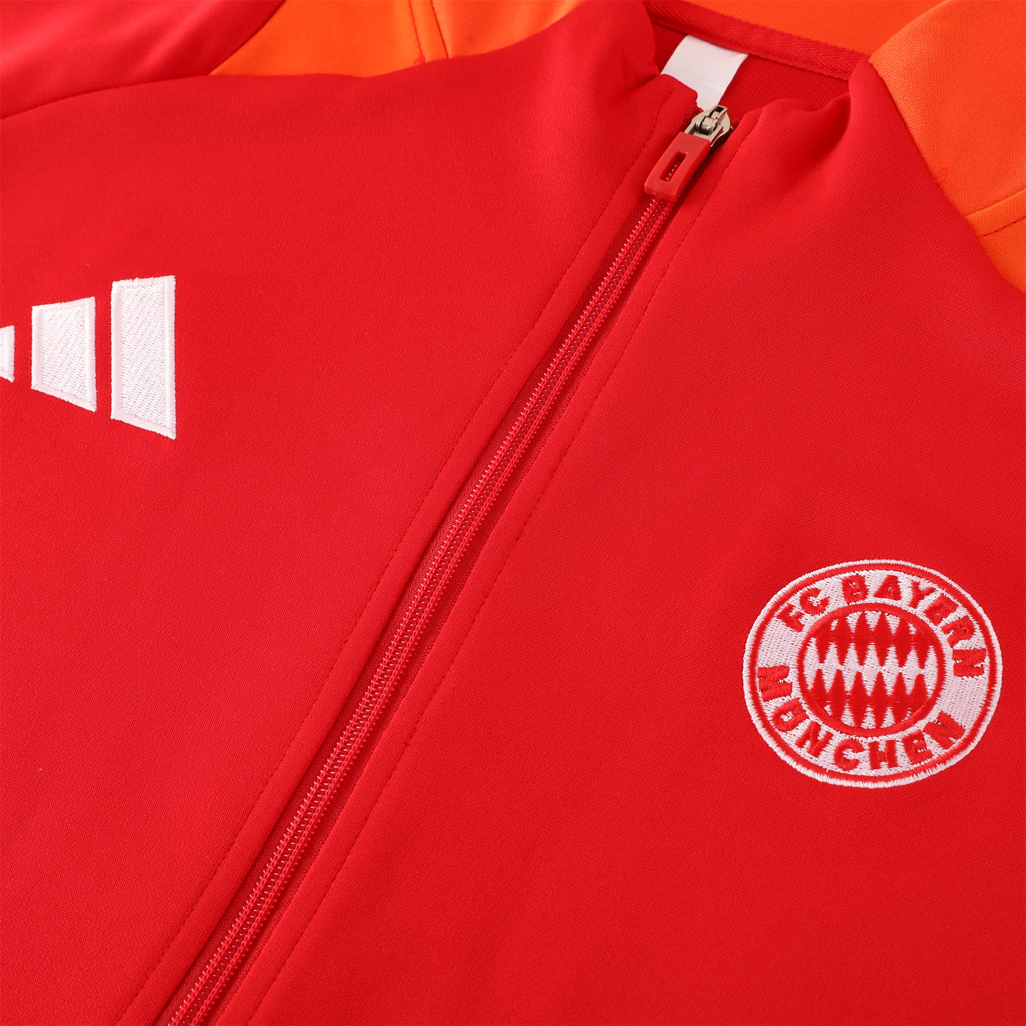 Higojerseys-Bayern Munich 24-25 Jacket Training Tracksuit - Red & Black