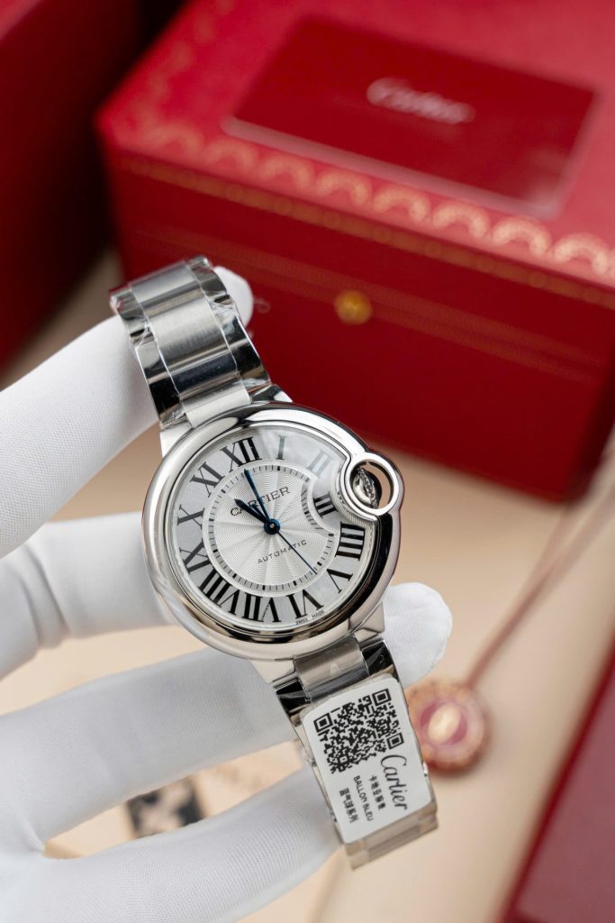 Đồng Hồ Cartier Ballon Bleu W6920046 Replica 11 Mặt Trắng Dây Kim Loại Nhà Máy AF 36mm (2)