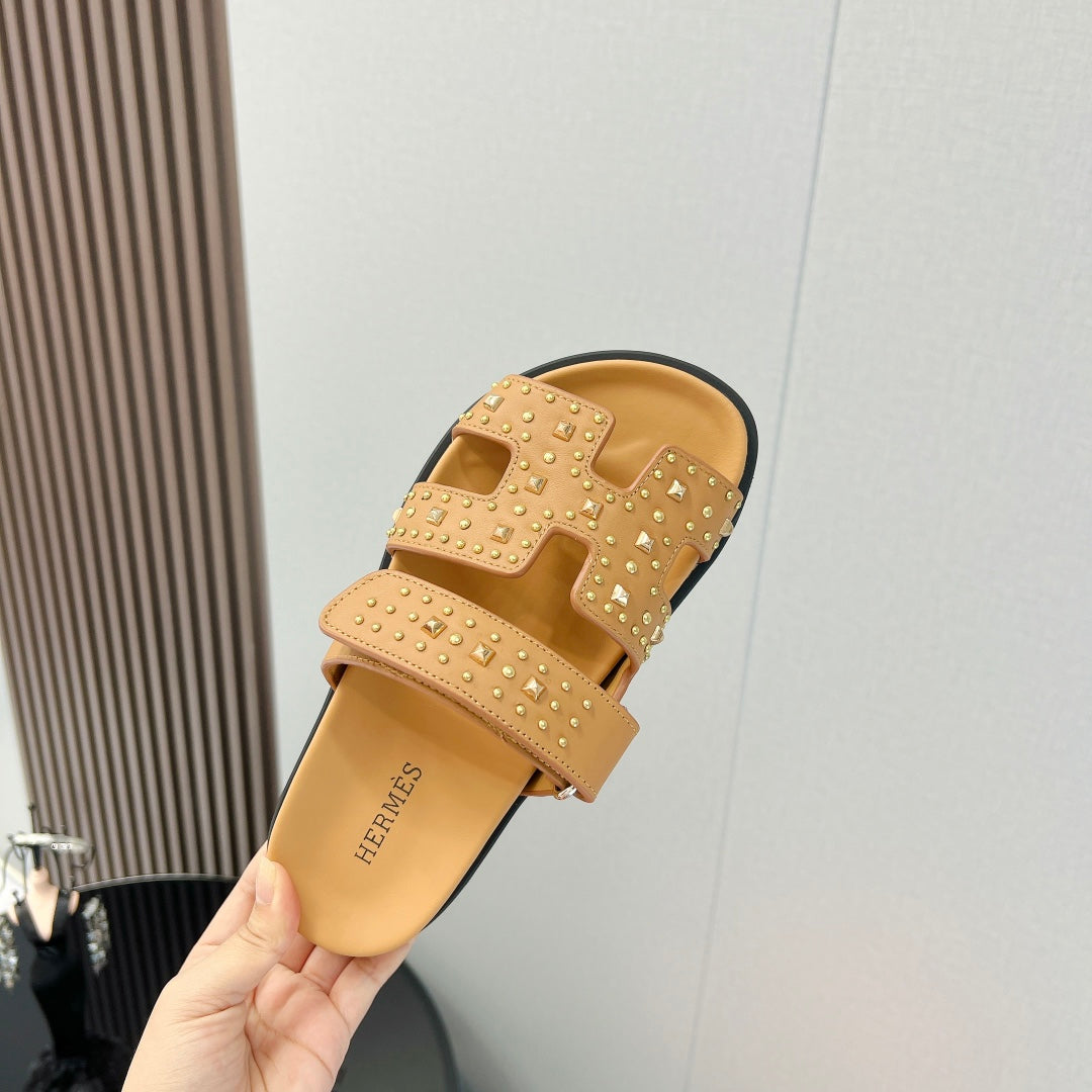 CHYPRE SANDAL LIGHT ORANGE CALFSKIN SPECIAL、mysite、Cacoeks