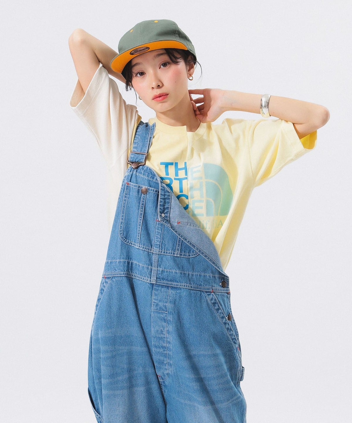 BEAMS x THE NORTH FACE PURPLE LABEL Asymmetric Logo T-shirt 25SS