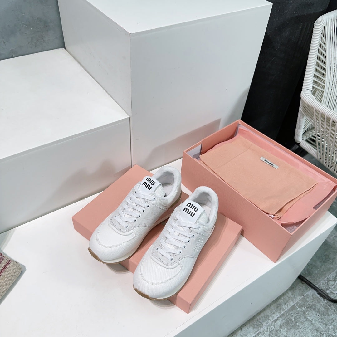 White And Light Gray Sneakers Canvas、mysite、Cacoeks