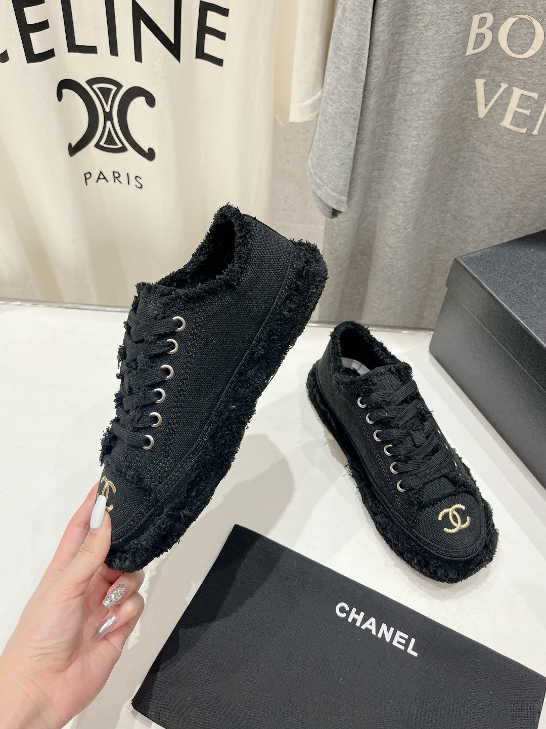 CC SNEAKER BLACK DENIM FABRIC、mysite、Cacoeks