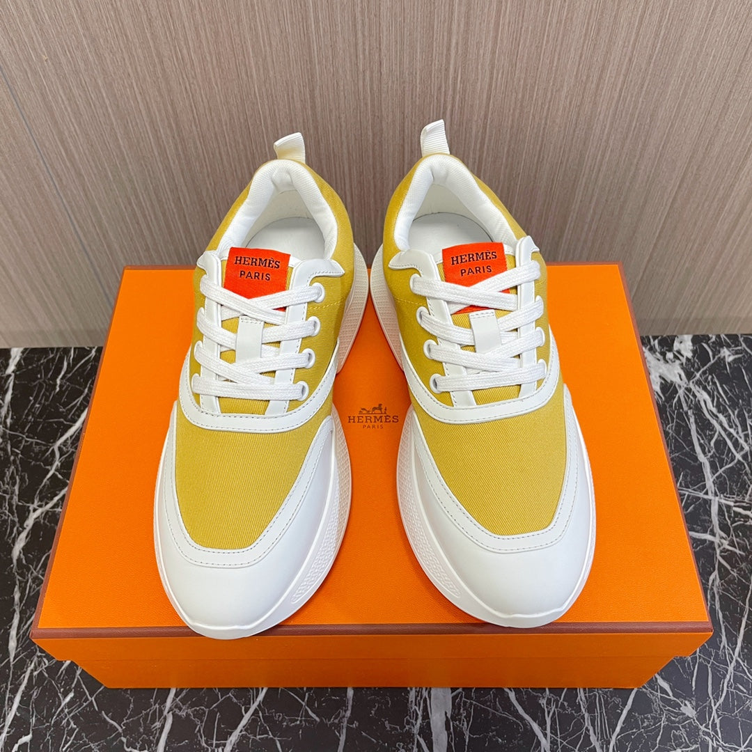 GIGA SNEAKER YELLOW MIX WHITE CALFSKIN、mysite、Cacoeks