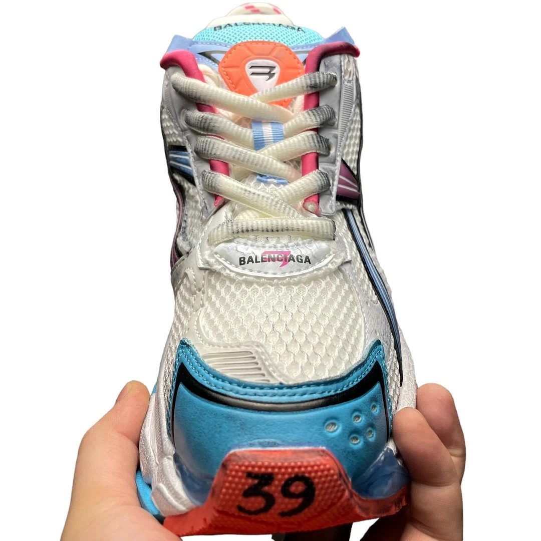 Balenciaga Runner Sneaker in White Blue Pink、mysite、Cacoeks