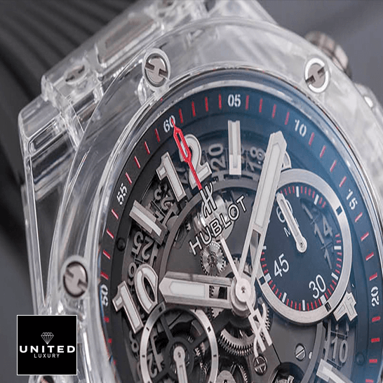 Hublot Big Bang Unico Magic Sapphire Replica red second hand