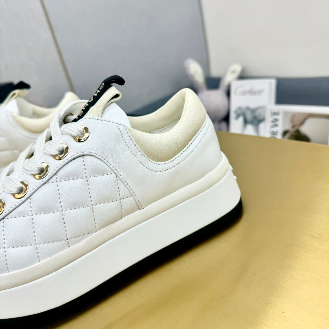 PLATFORM SHOES IN WHITE LAMBSKIN、mysite、Cacoeks