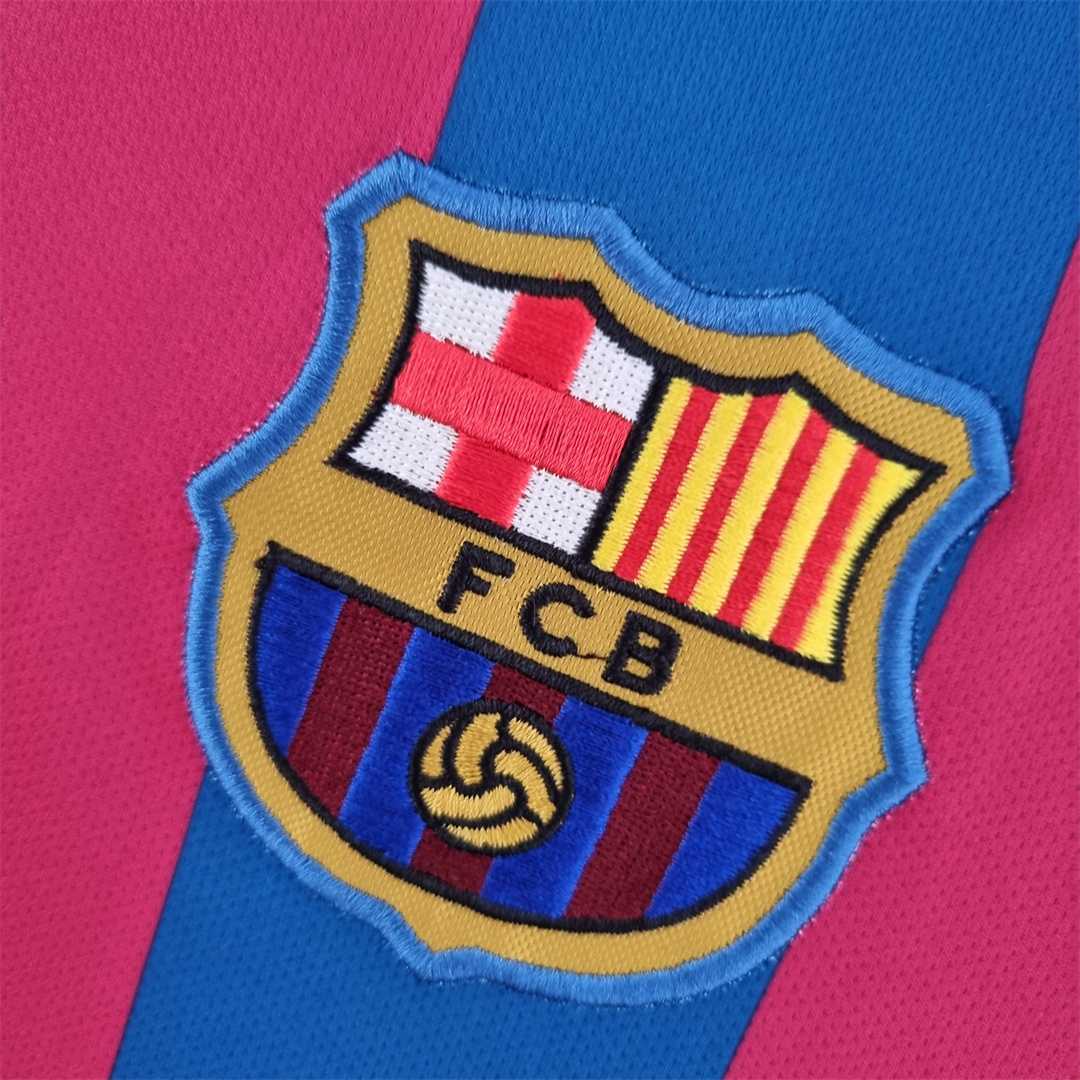 ManixJersey.com | Retro Barcelona 05-06 Home Long Sleeve Jersey - UEFA Champions League Final -Customize Name, Number and Patch | Worldwide Shipping