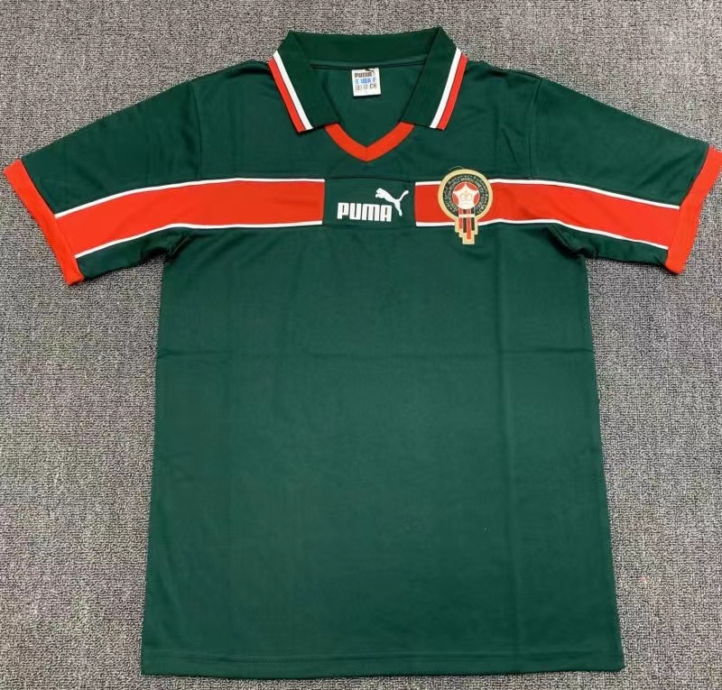 1998 Retro Morocco Home Football Shirt-mysite Custom Football Kit- Nextkits