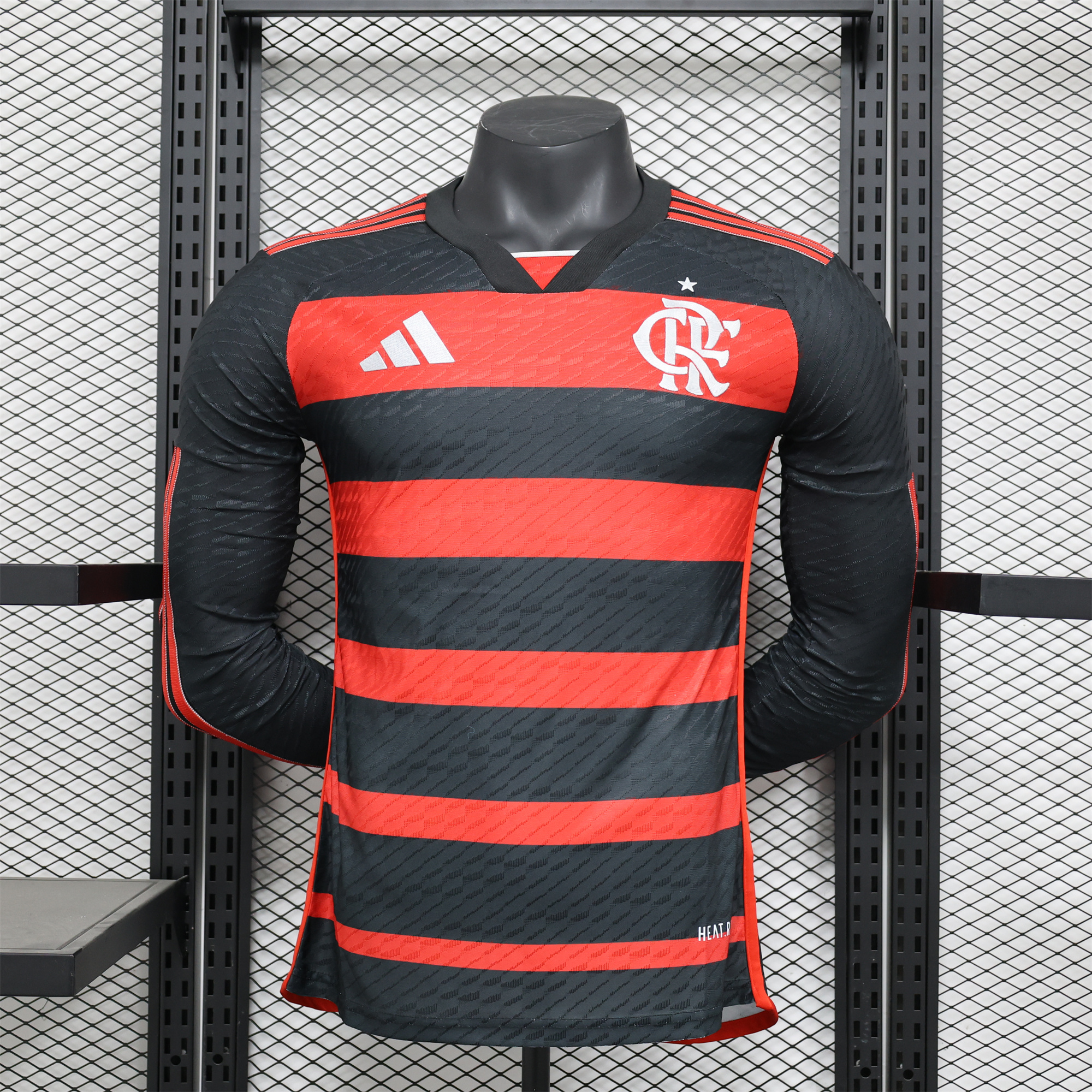 JerseysGala.com | Flamengo 2024 Home Long Sleeve Jersey - Player Version -Customize Name, Number and Patch | Worldwide Shipping