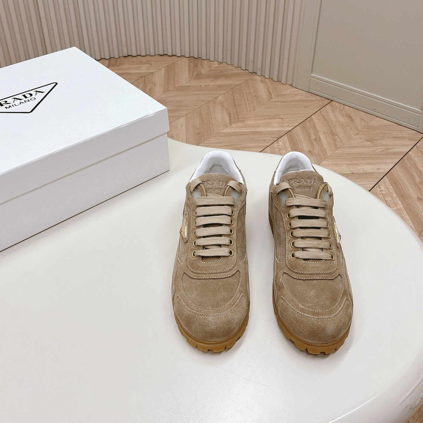 PRA FADED SUEDE SNEAKERS PEANUT、mysite、Cacoeks