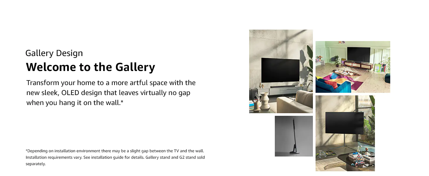 OLED design that leaves virtually no gap when you hang it on the wall