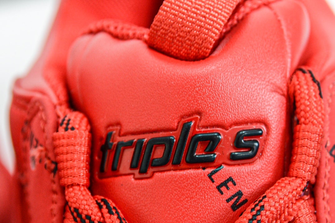 Balenciaga Triple S Sneaker All Over Logo Red、mysite、Cacoeks