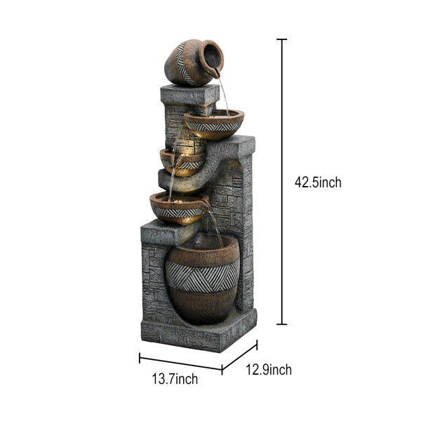 Parkin Resin Fountain with Light