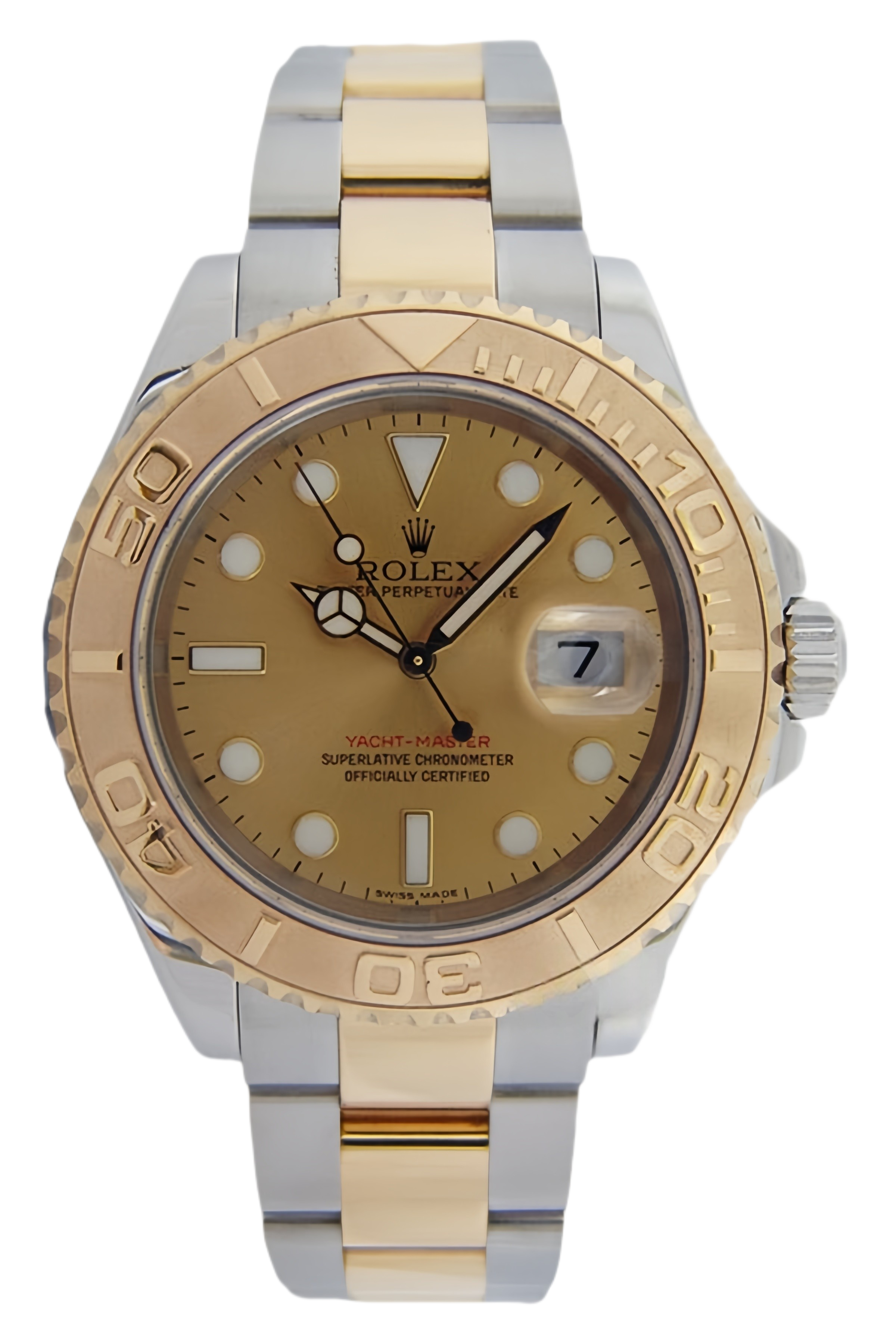 Rolex Yacht-Master 40 Champagne Dial Two-Tone Everose Gold & Stainless Steel Super Clone Swiss Replica Watch Ref 16623