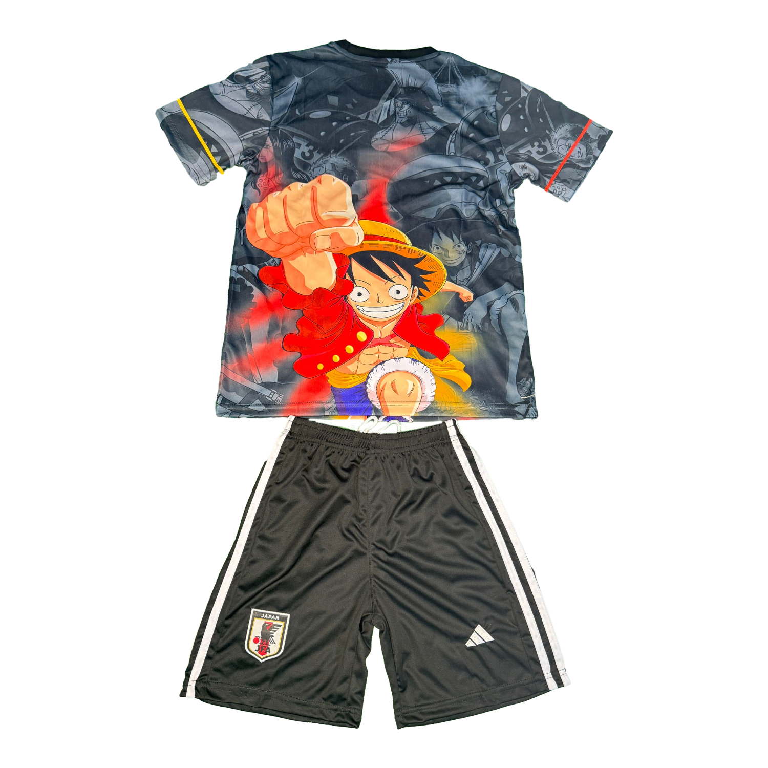 UltraTrikot-Japan 25-26 Red Luffy Fist Black Special Kids Kit