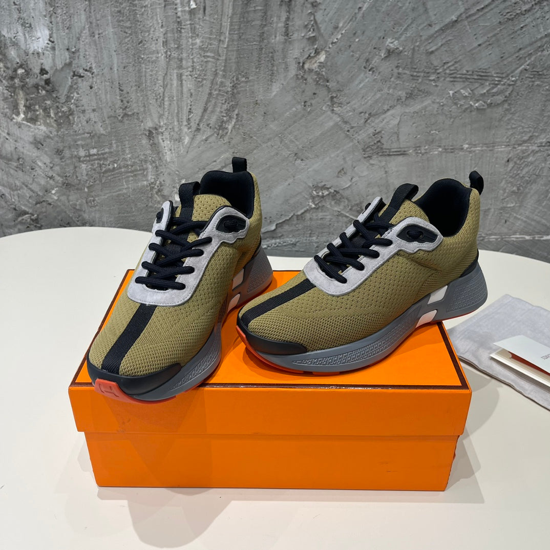 HEROS SNEAKERS OLIVE GOATSKIN、mysite、Cacoeks