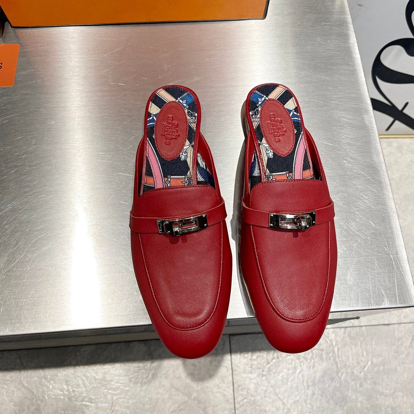 0Z MULE RUBY CALFSKIN WITH PATTERN、mysite、Cacoeks