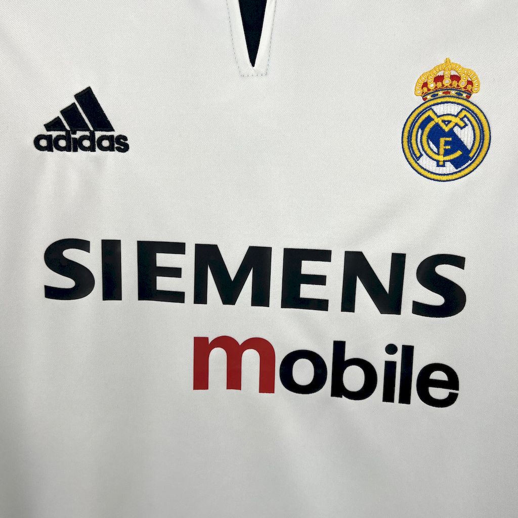ManixJersey.com | Retro Real Madrid 2003-04 Home Jersey -Customize Name, Number and Patch | Worldwide Shipping