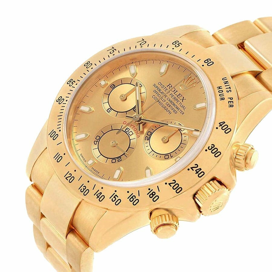 Rolex Daytona Cosmograph Yellow Gold Dial 116528 Oyster Replica-fasswatch