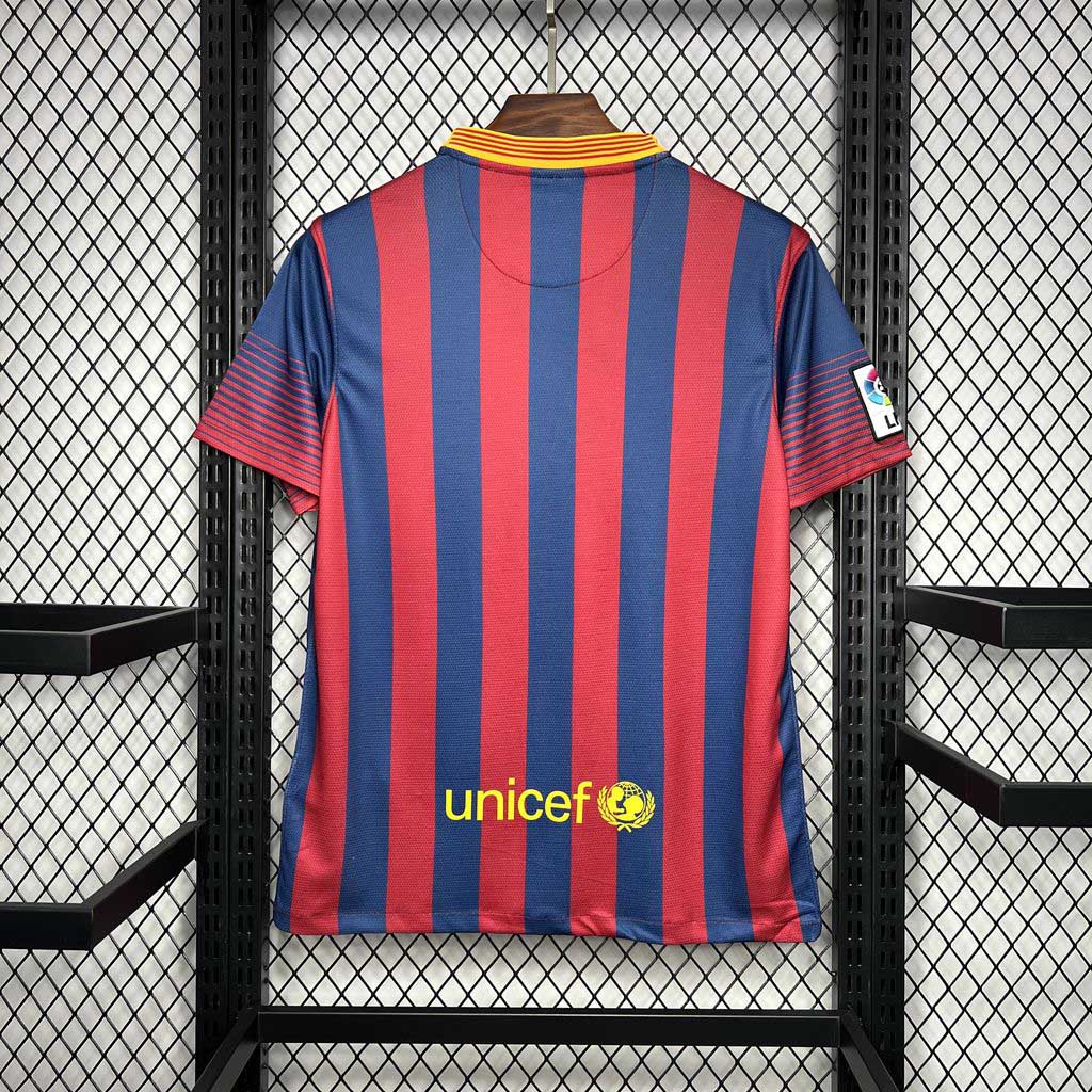 ManixJersey.com | Retro Barcelona 13-14 Home Stadium Jersey -Customize Name, Number and Patch | Worldwide Shipping