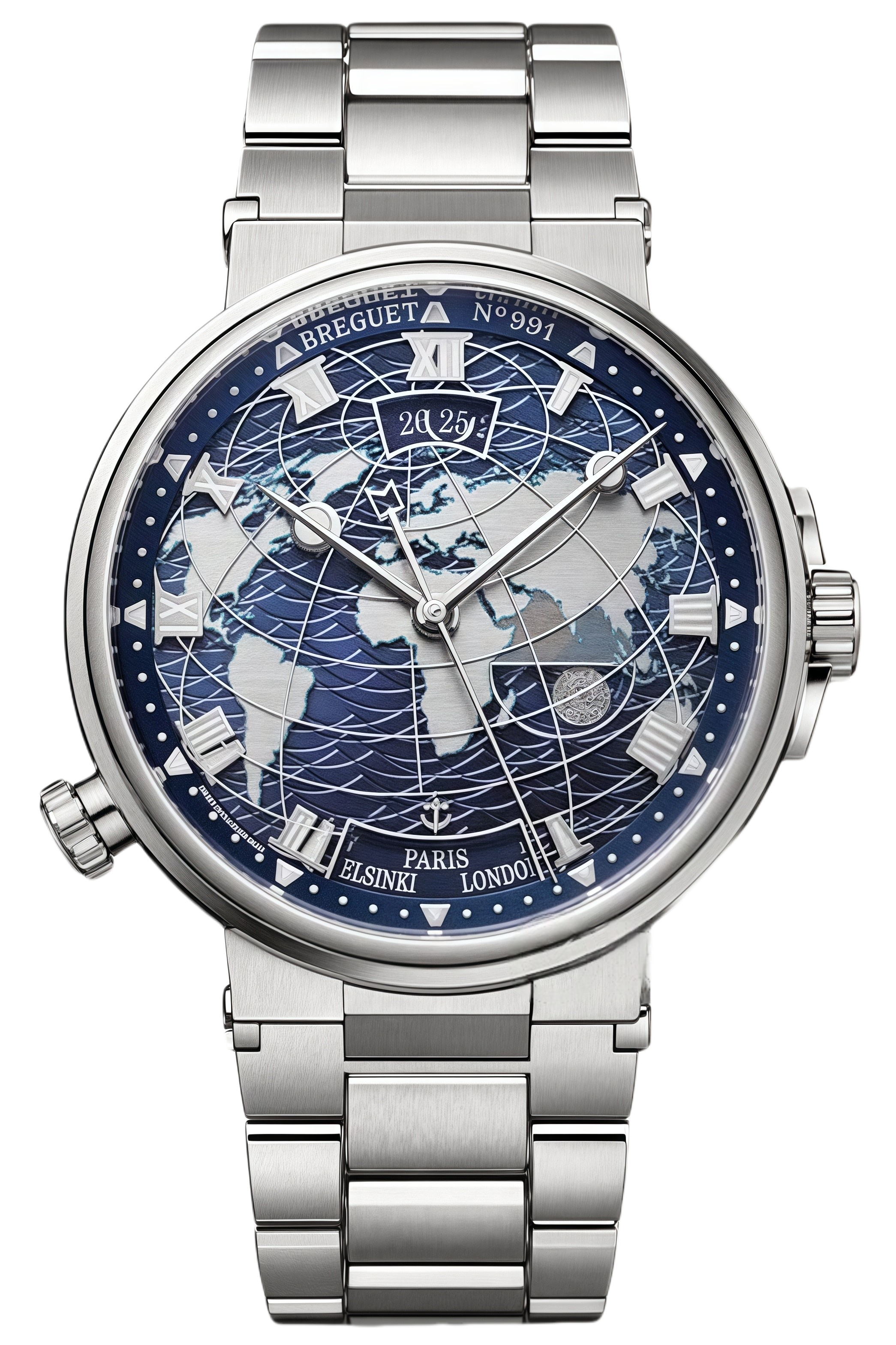 Breguet Marine Ref. 5557BB/YS/BW0 Super Clone Watch – Blue Dial White Gold Automatic Fake Replica