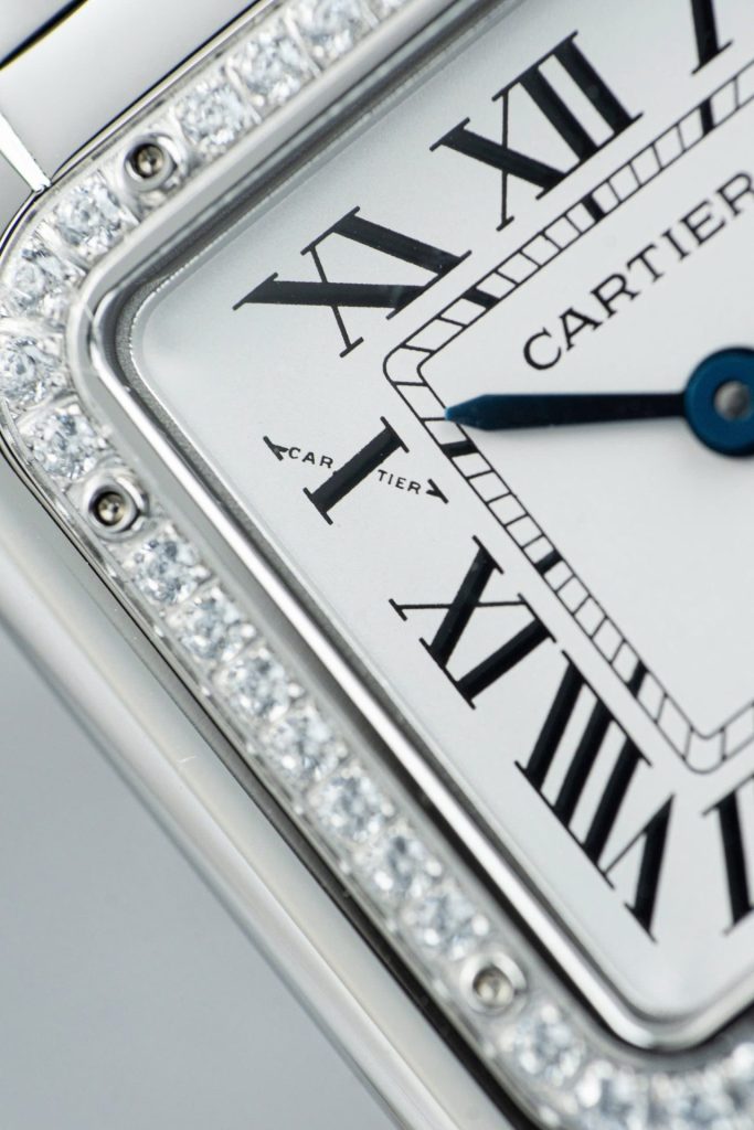 Đồng Hồ Cartier Panthere W2PN0007 Replica 11 Mặt Trắng Vành Đính Đá 27x37mm (2)
