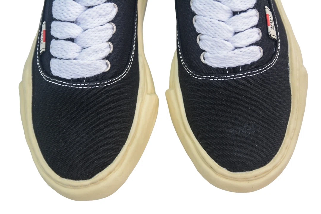 Maison Mihara Yasuhiro Baker Vintage-Like OG Sole Canvas Low-top Sneaker Black、mysite、Cacoeks