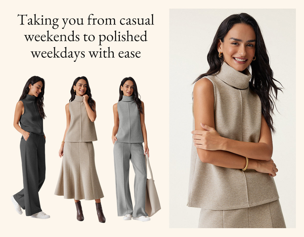 Effortlessly transition from weekends to weekdays