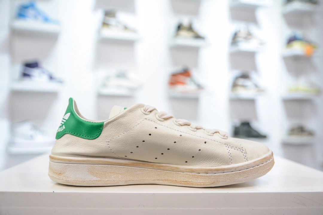 Balenciaga x Adidas Stan Smith Sneaker in Off White Green、mysite、Cacoeks