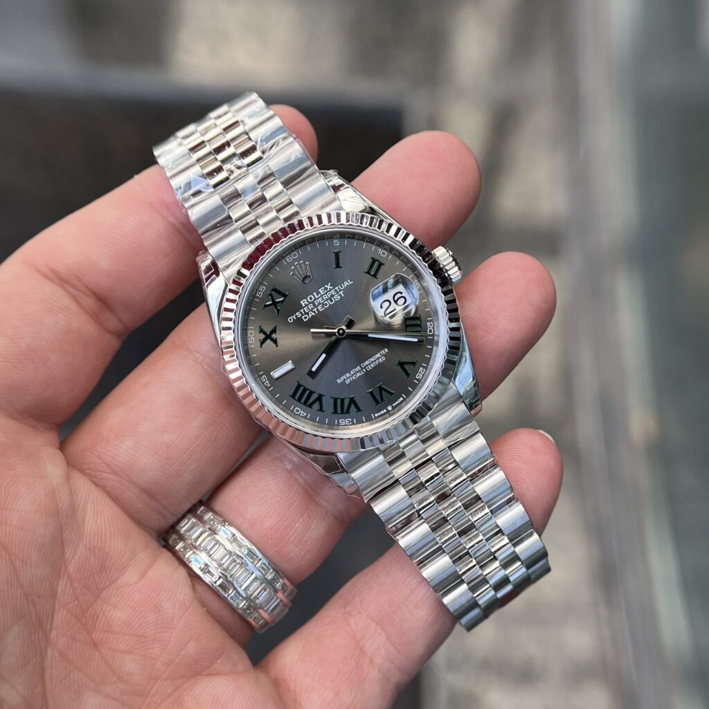 Đồng Hồ Rolex Datejust 126234 Mặt Số Wimbledon Replica 11 VSF 36mm (3)