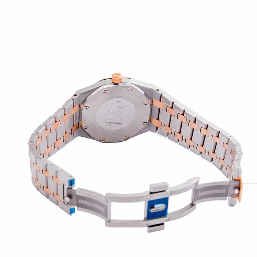 audemars piguet royal oak quartz ladies rose gold steel silver index diamond bezel 67651sr zz 1261sr 01 replica12