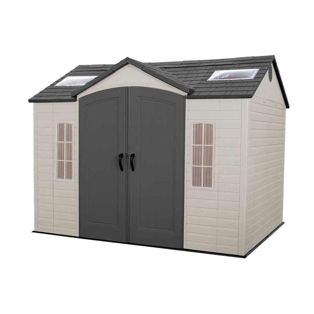 【Storage Shed】10x8 ft Outdoor Storage Shed, Desert Sand111mysite