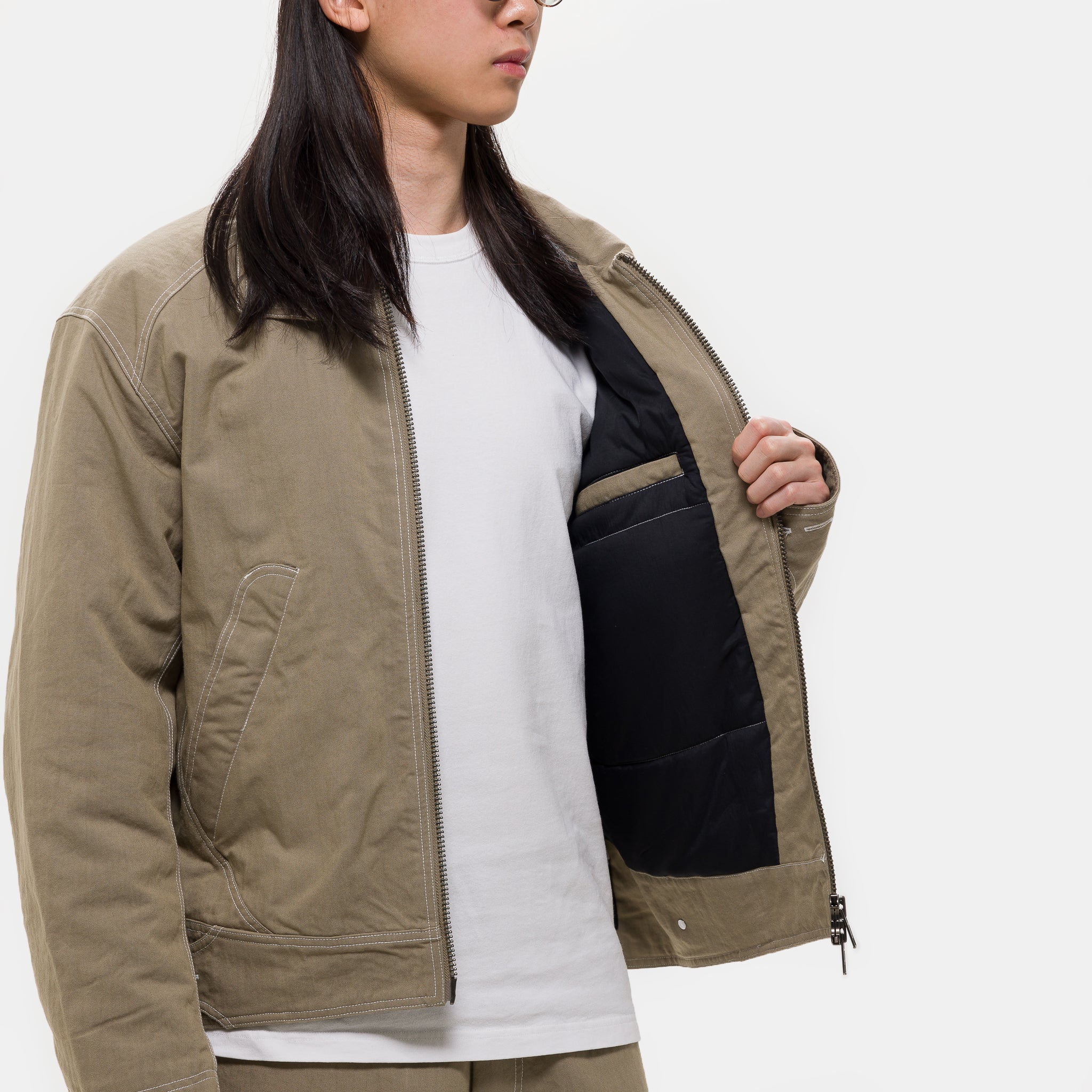 Welder Zip Insulated Jacket in Travertine