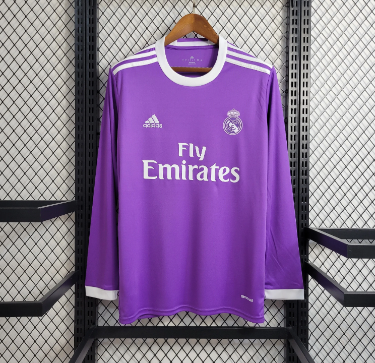 2016/2017 Retro Real Madrid Away Long Sleeve Full Sleeve-mysite Custom Football Kit- Nextkits