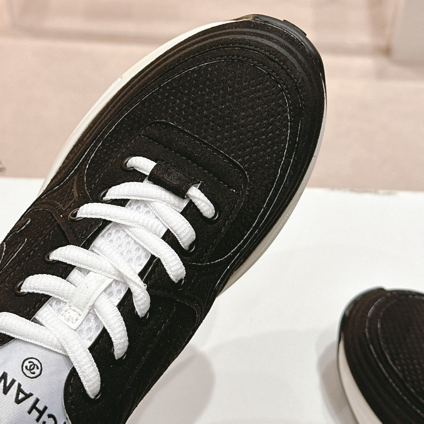 Women's Black White Sneaker Breathable mesh、mysite、Cacoeks