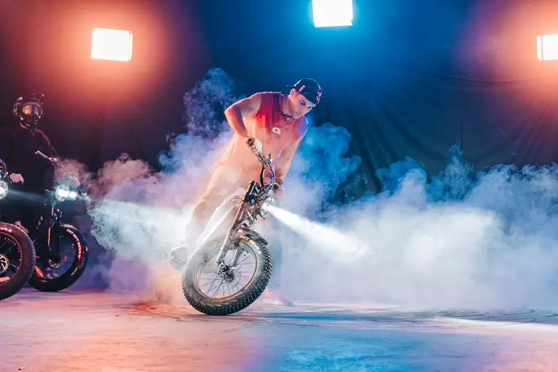 adult   tires electric bicycle motorcycle ebike 740w 52v 20ah 8ah battery detachable dual batteries 20 inch disc brake   outdoor off road electric bicycle large led display 26 miles per hour 100 mile electric bicycle Product details 3