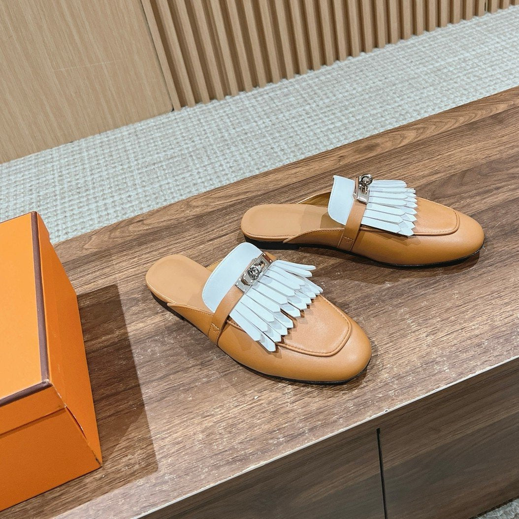 0Z Mule Fringed Bronze、mysite、Cacoeks