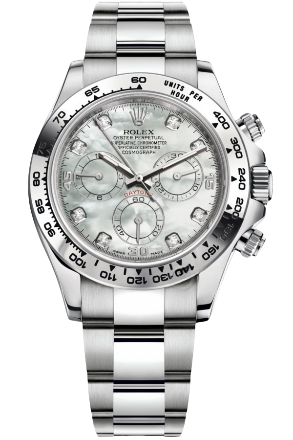 Rolex Cosmograph Daytona Super Clone Swiss Replica Watch White Gold Blue Dial Ref M116509-0064