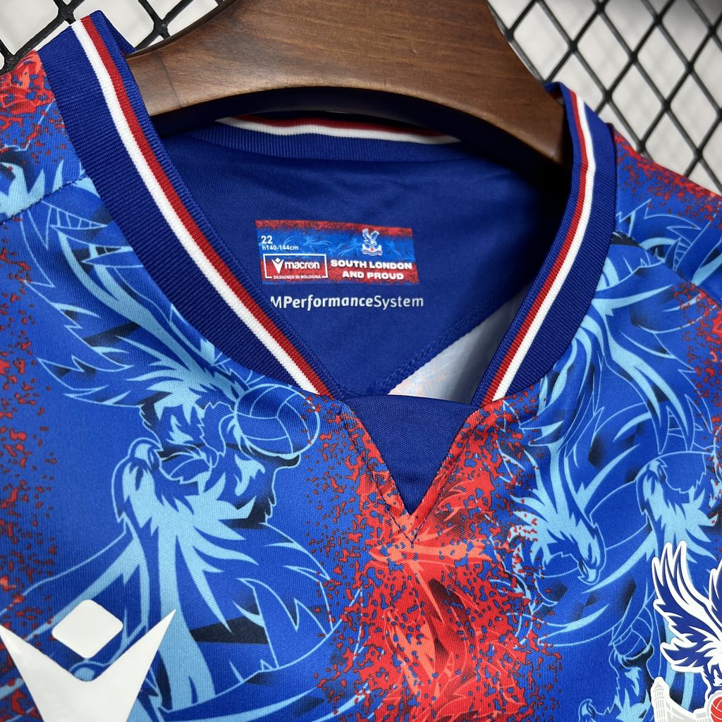 JerseysGala.com | Crystal Palace 24-25 Home Stadium Kids Kit -Customize Name, Number and Patch | Worldwide Shipping