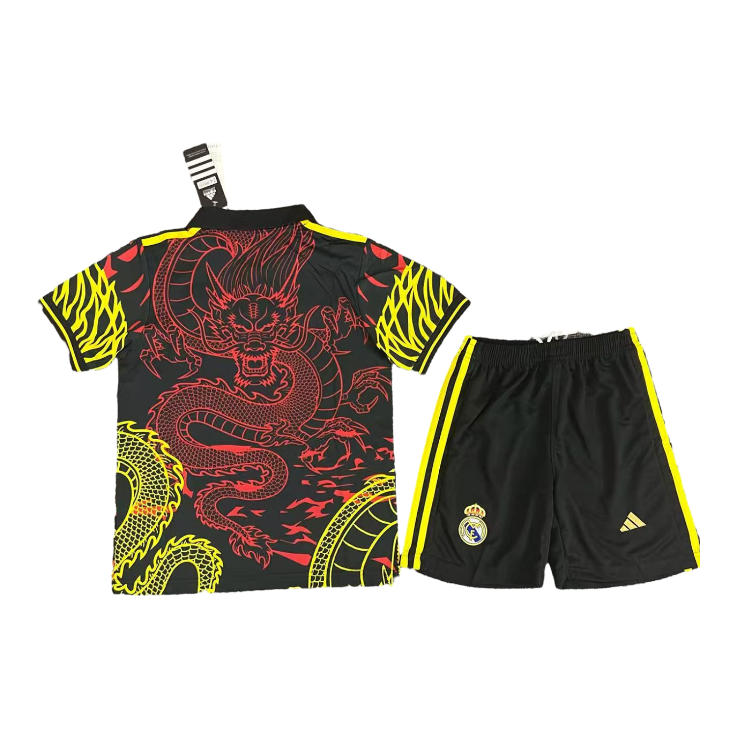 UltraTrikot-Real Madrid 25-26 Yellow And Red Dragon Black Special Kids Kit