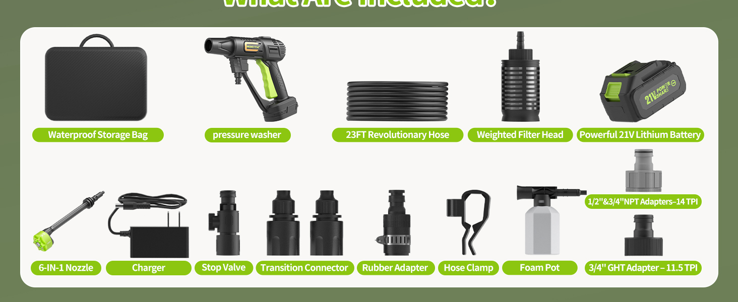 battery operated power washer