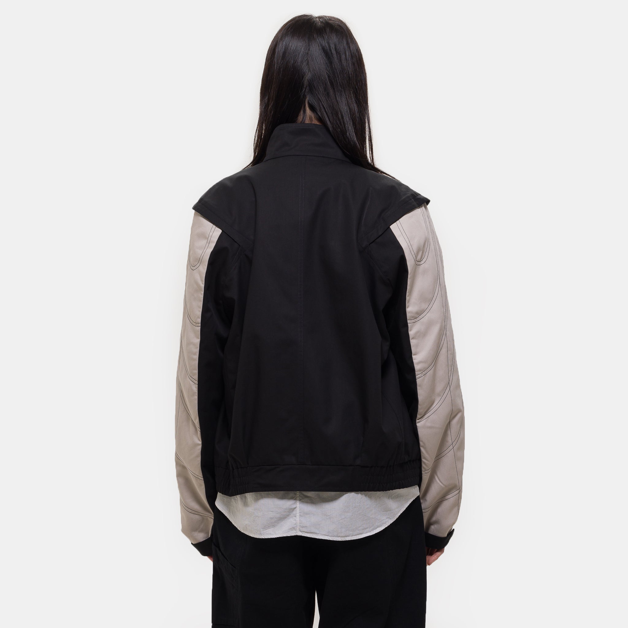 Solix Jacket in Black Sable/Seedpearl