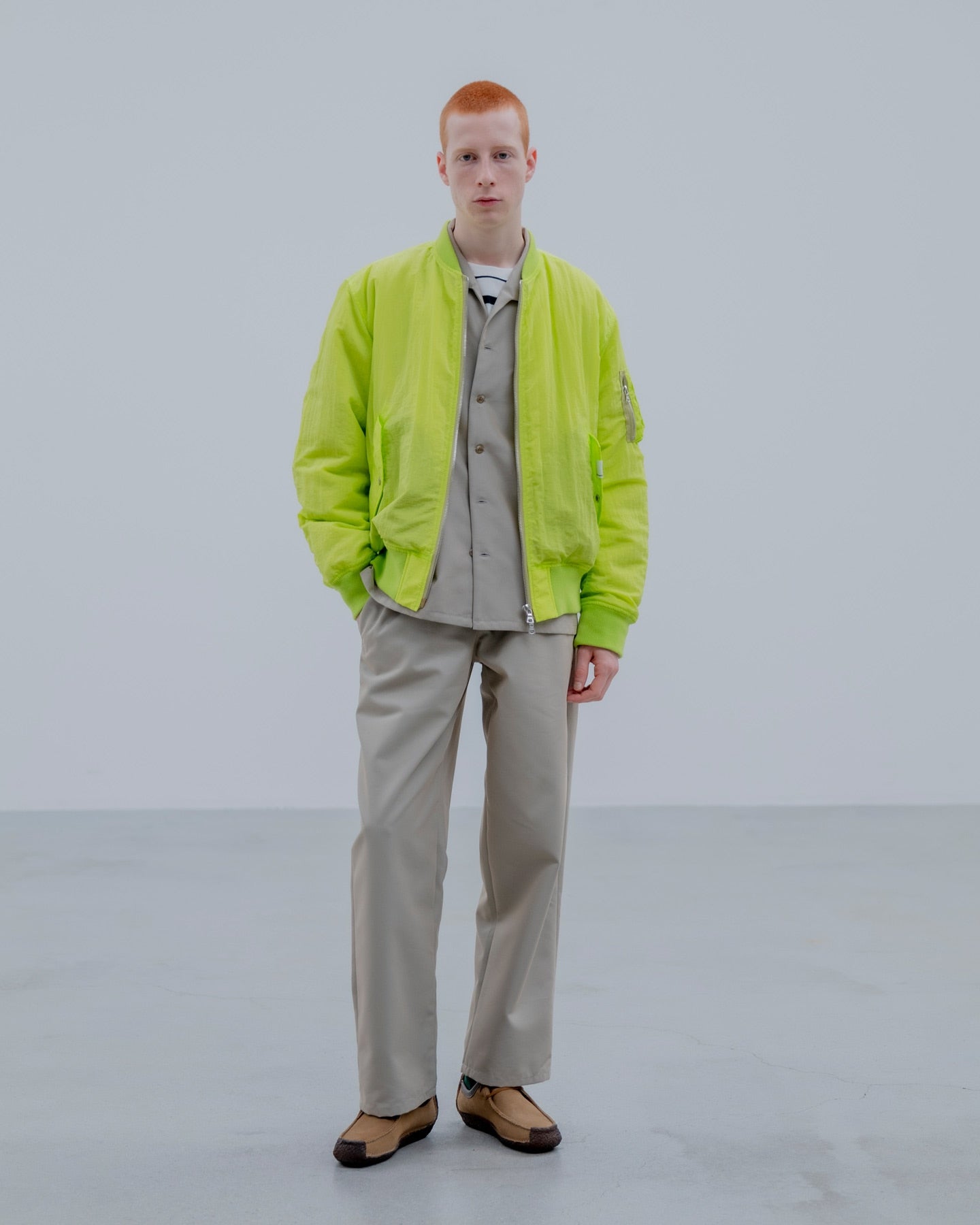 uniform experiment 25S/S CRYSTAL NYLON FLIGHT JACKET  UE-250020 